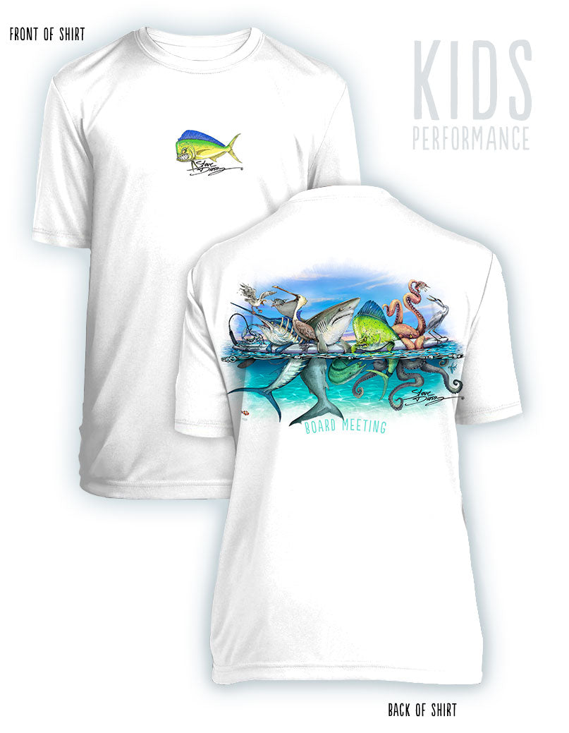 Board Meeting- KIDS Short Sleeve Performance - 100% Polyester